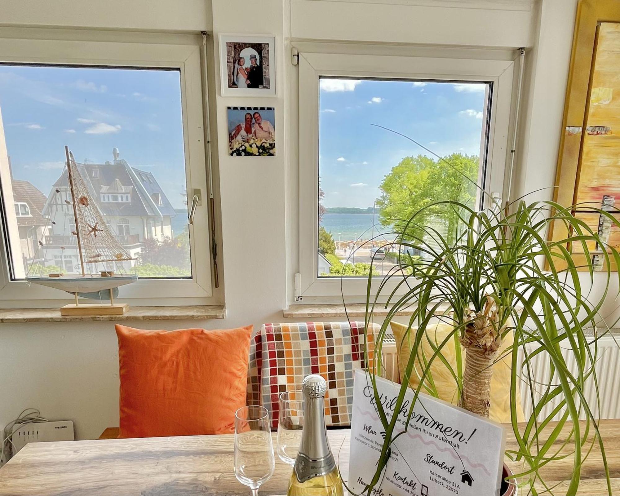 3Sz Penthaus Luna Am Sandstrand Mit Meerblick & Balkon Lübeck Eksteriør billede